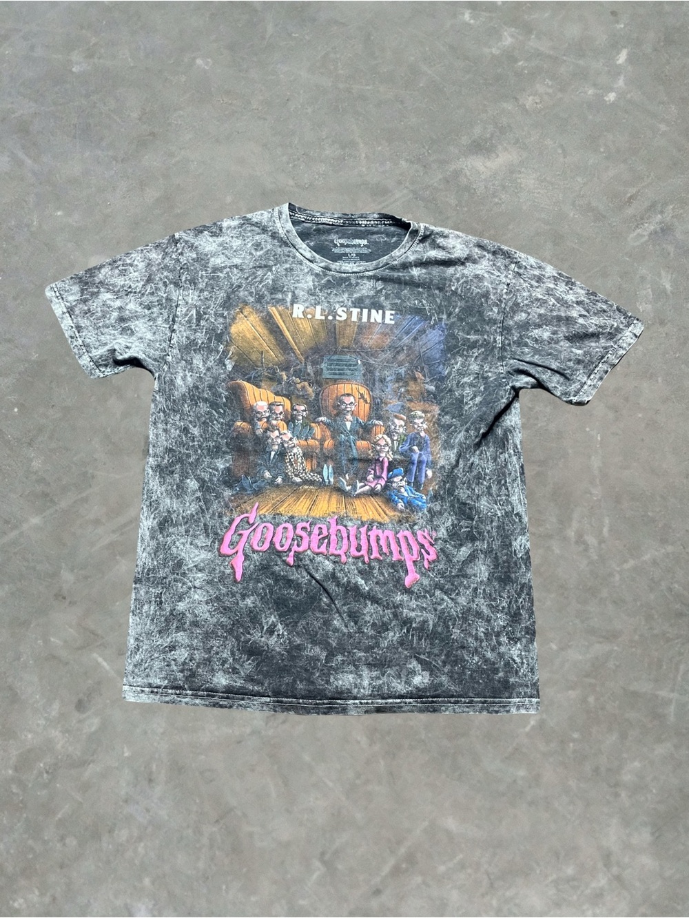 ☀️ Goosebumps Night of The Living Dummy III Graphic Tee Mens L Gray
